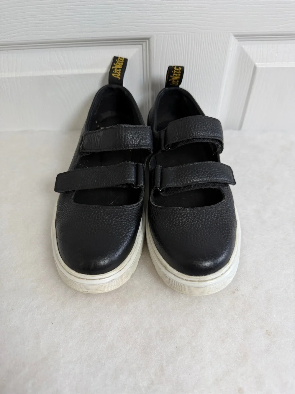 Dr. Doc Martens Mary Jane Leather Mae Platform Sneakers Women's Large 8